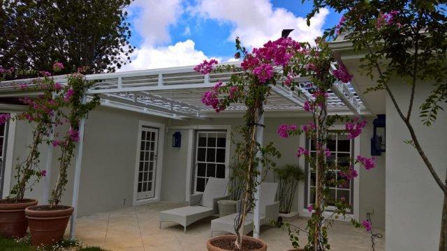 Custom steel and timber pergola, Cape Town