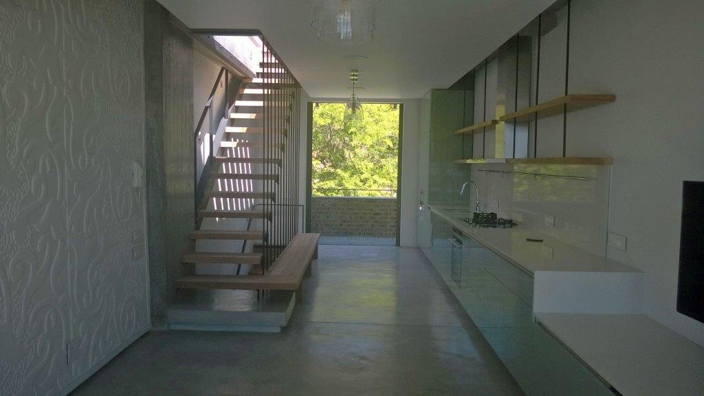 Bespoke straight steel staircase, Cape Town